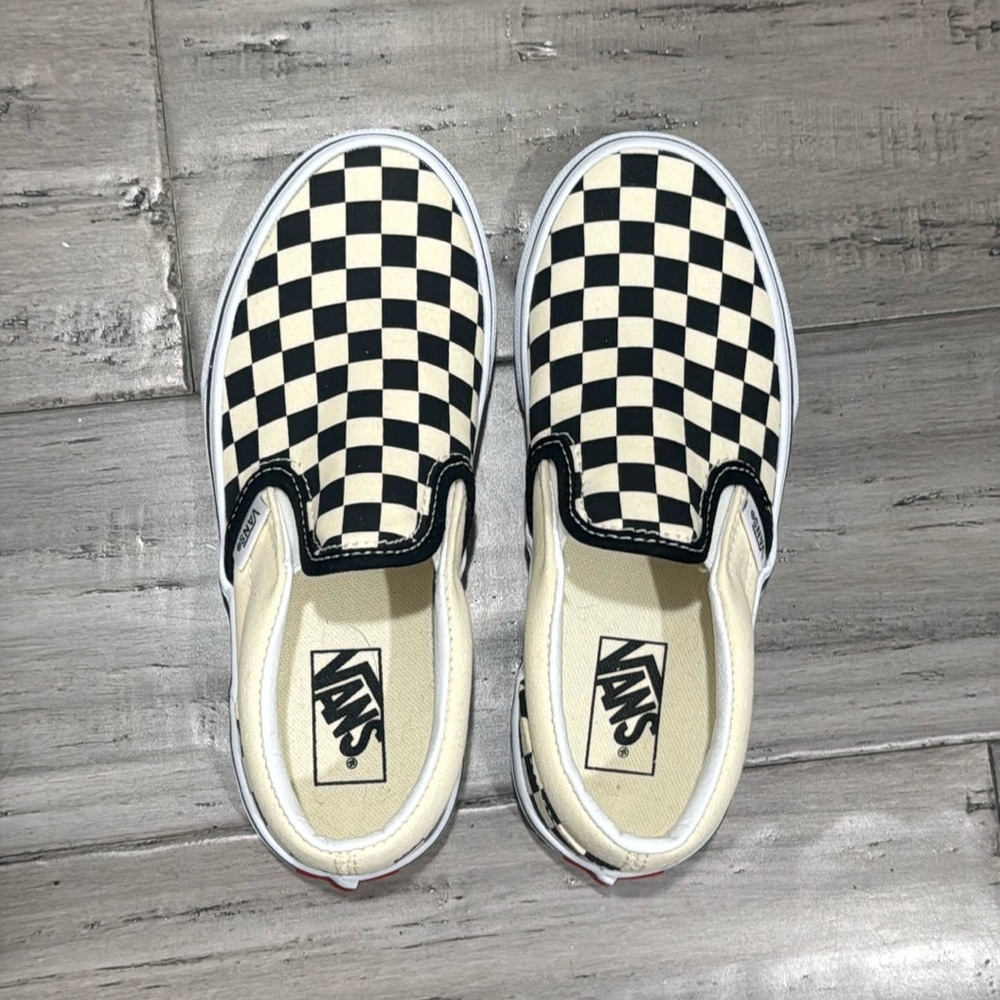 New! Checkered Vans - kids size 1